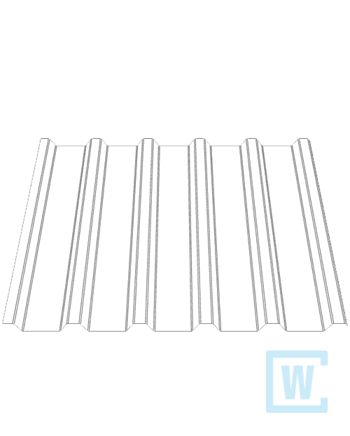 WP 35/207/0,75 Dach (grauweiß) RAL 90025000 mm